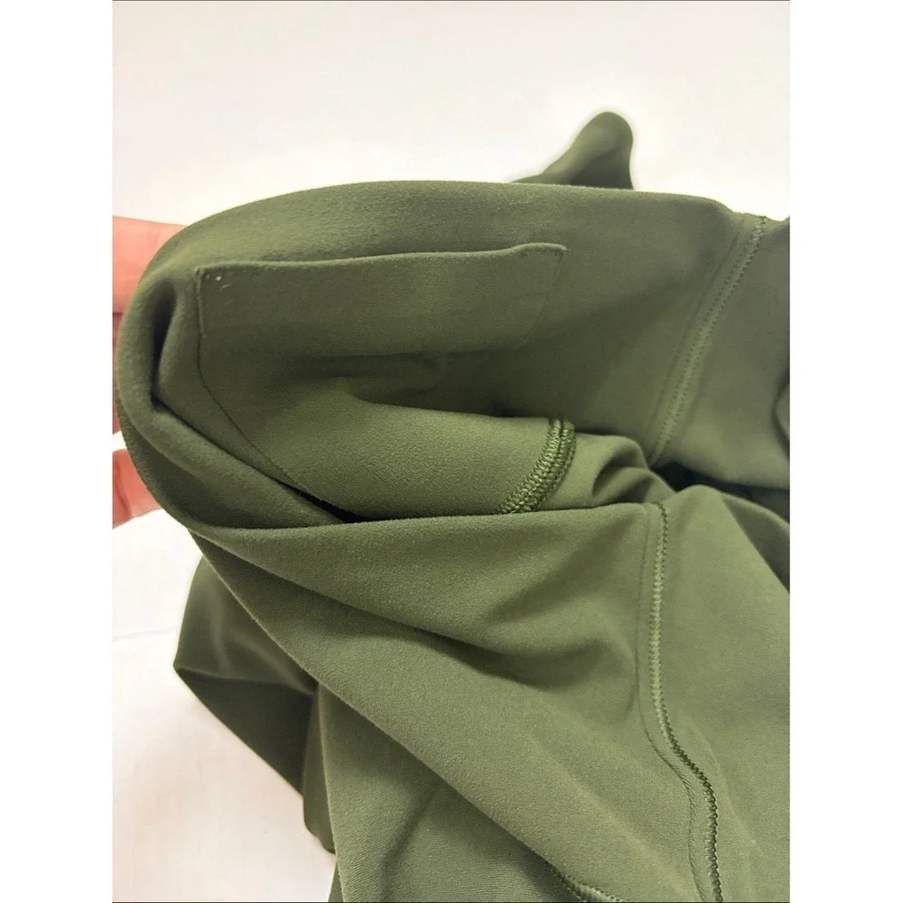 Athleta Transcend Midi Skirt Olive Green Ruched Stretch XXS